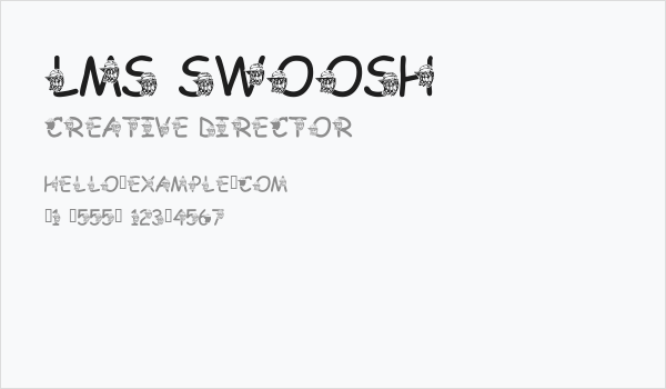 LMS Swoosh Business Card