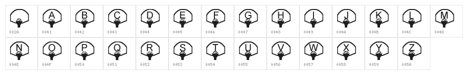 LMS The Hoop Is On Fire Character Map