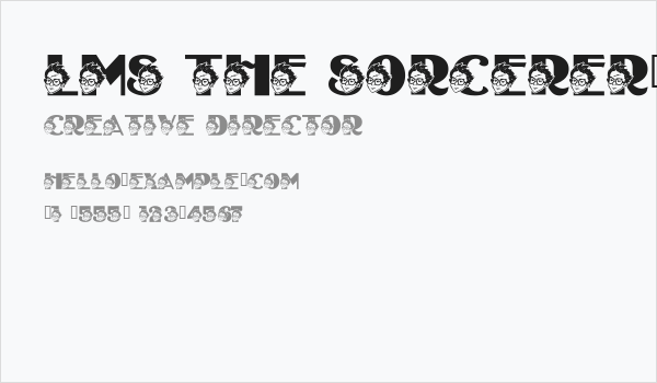 LMS The Sorcerer's Font Business Card