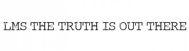 LMS The Truth Is Out There  フリーフォントのダウンロード