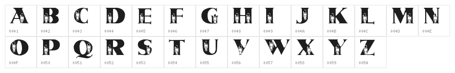 LMS Tin Soldiers Character Map