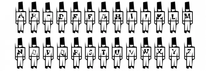 LMS Toy Soldier 字体 大写