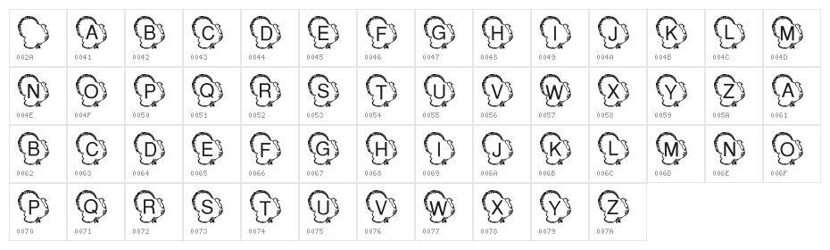 LMS Turkey Day Character Map