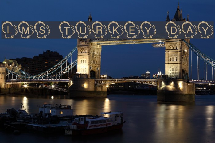 LMS Turkey Day Font examples