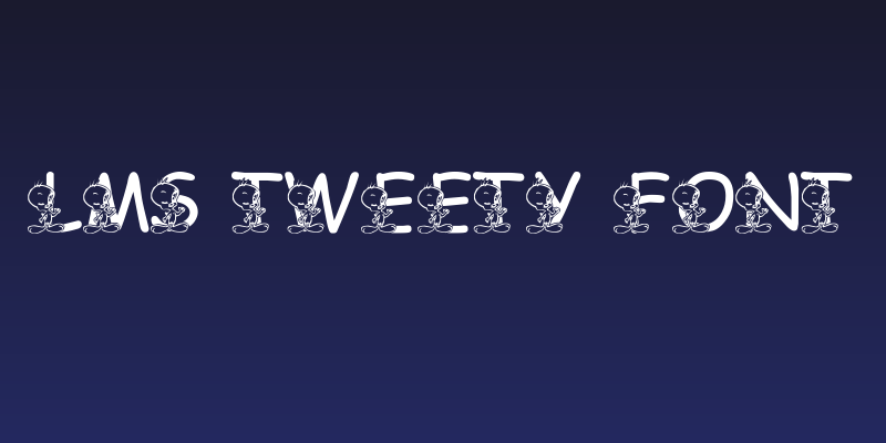 LMS Tweety Font Social Header