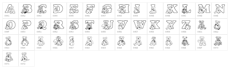 LMS TyBears Character Map