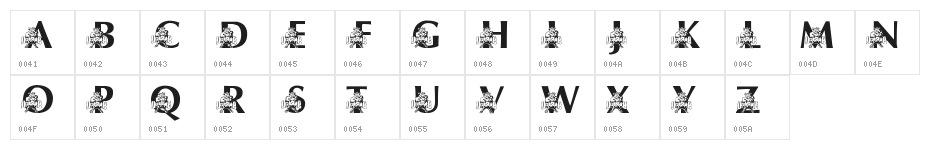 LMS USU's Big Blue Character Map