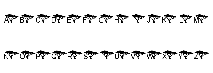 LMS Under An Acacia Tree Font OTHER CHARS