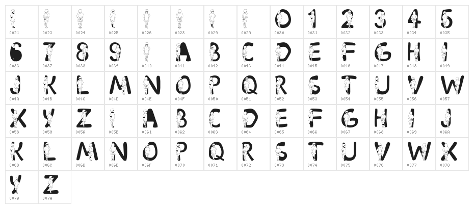 LMS Velma Character Map