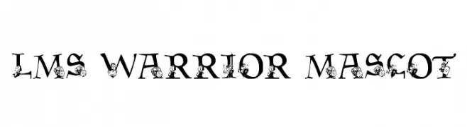 LMS Warrior Mascot  Free Fonts Download