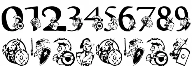 LMS Warrior Mascot Font OTHER CHARS