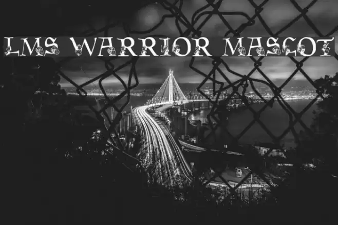 LMS Warrior Mascot Font examples
