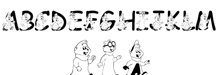 LMS We're The Chipmunks Font OTHER CHARS