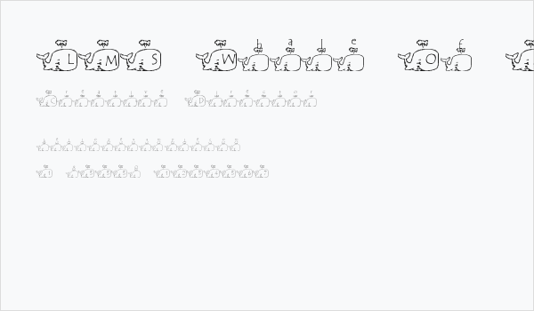 LMS Whale Of A Font Business Card