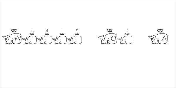 LMS Whale Of A Font Logo