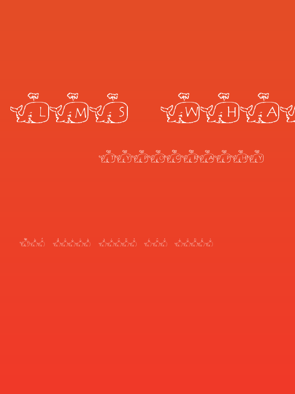 LMS Whale Of A Font Poster