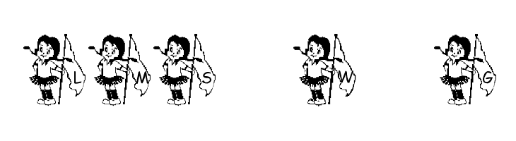 LMS Winterguard Girl Font