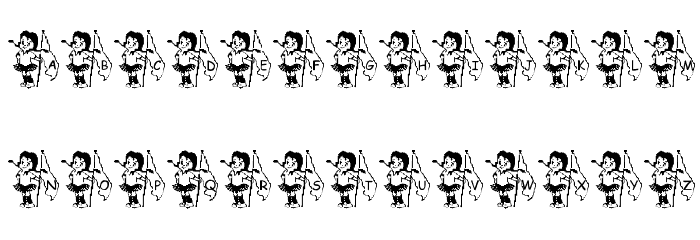 LMS Winterguard Girl Font OTHER CHARS