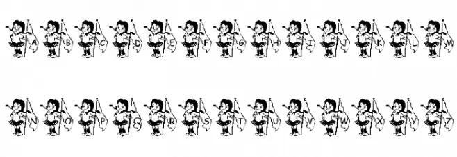 LMS Winterguard Girl Font Litere mari