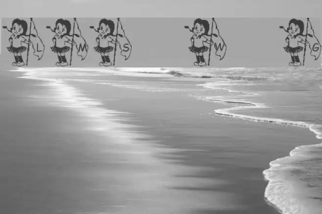 LMS Winterguard Girl Font examples