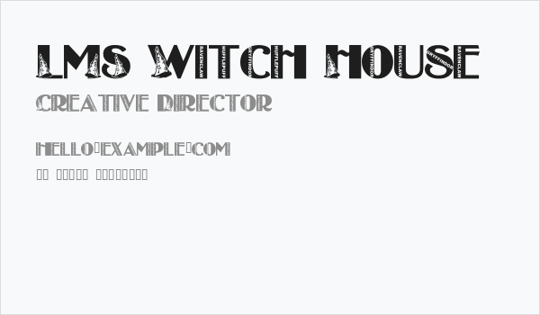 LMS Witch House Business Card