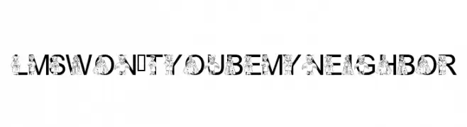 LMS Won't You Be My Neighbor  font caratteri gratis