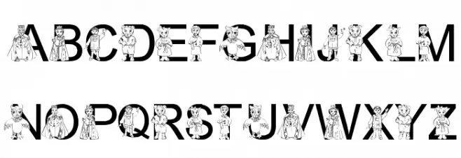 LMS Won't You Be My Neighbor Schriftart Groß