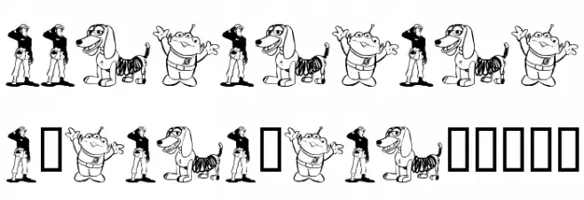 LMS Woody's Roundup Font OTHER CHARS