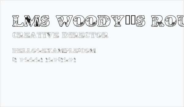 LMS Woody's Roundup Business Card