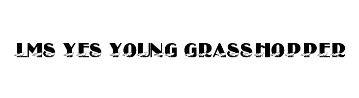 LMS Yes Young Grasshopper Font