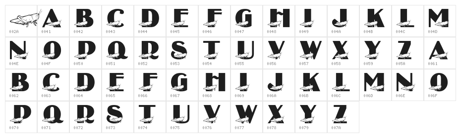 LMS Yes Young Grasshopper Character Map