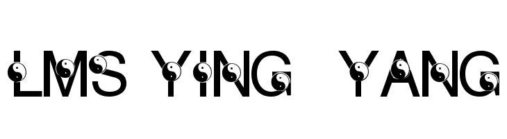 LMS Ying & Yang  Frei Schriftart Herunterladen