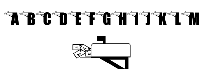 LMS You've Got Mail Font OTHER CHARS