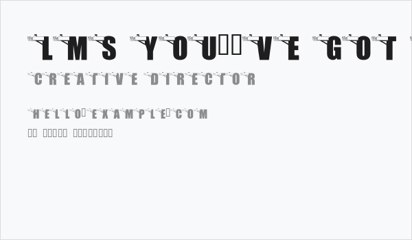 LMS You've Got Mail Business Card