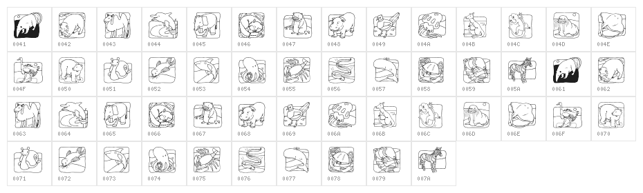 LMS Zoo and Aquarium Life Ding Bat Character Map