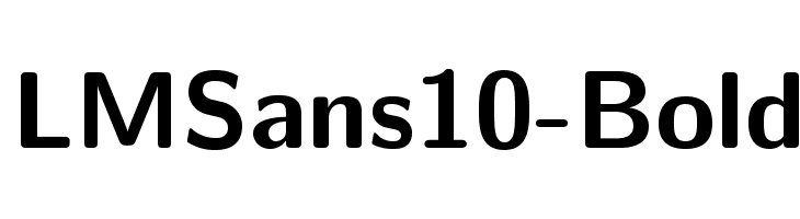 LMSans10-Bold Font