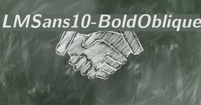 LMSans10-BoldOblique لخطوط تنزيل examples