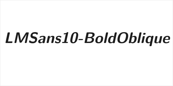 LMSans10-BoldOblique Logo