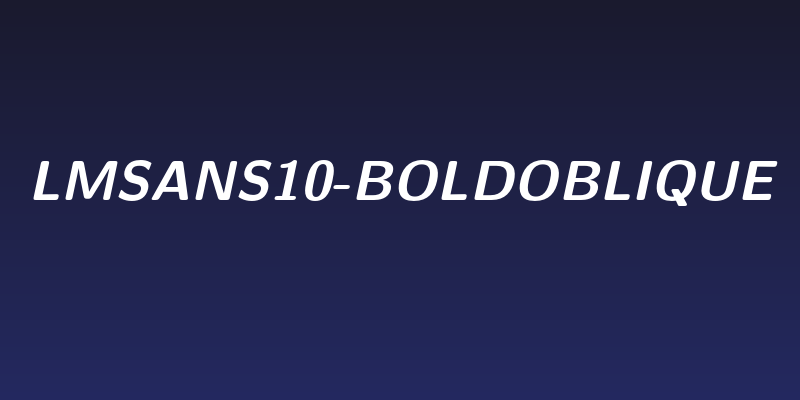 LMSans10-BoldOblique Social Header