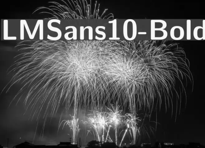 LMSans10-Bold Font examples