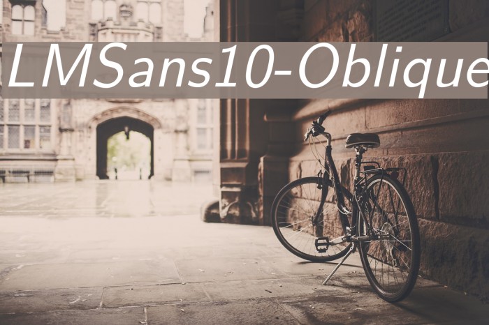 LMSans10-Oblique Font examples