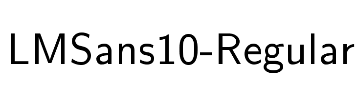 LMSans10-Regular Font