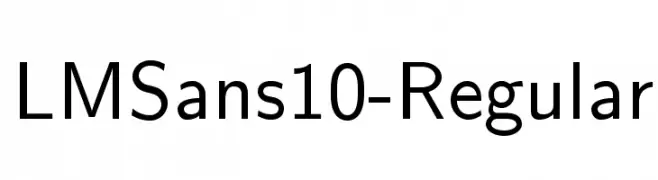 LMSans10-Regular  Frei Schriftart Herunterladen