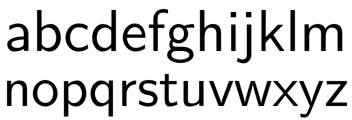 LMSans10-Regular Font LOWERCASE