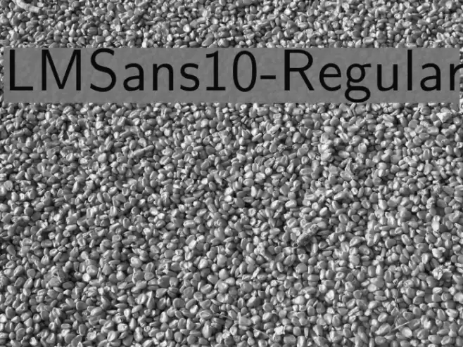 LMSans10-Regular Font examples