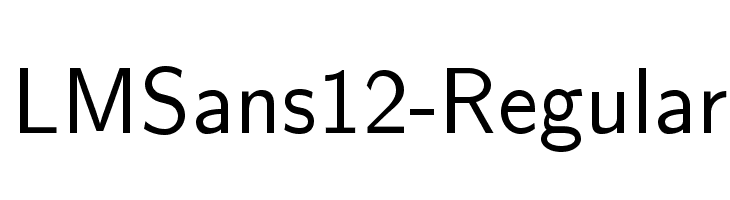LMSans12-Regular Font