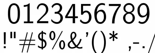 LMSans12-Regular Font OTHER CHARS