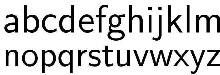 LMSans12-Regular Font LOWERCASE