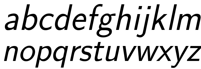 LMSans17-Oblique Font LOWERCASE