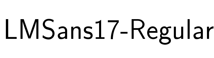 LMSans17-Regular Font